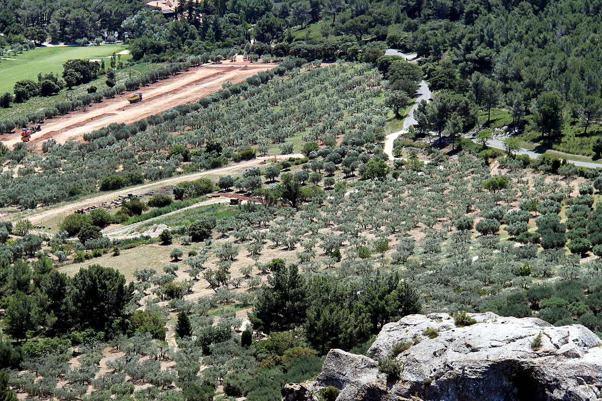 Paysage depuis le Château des Baux-de-Provence
