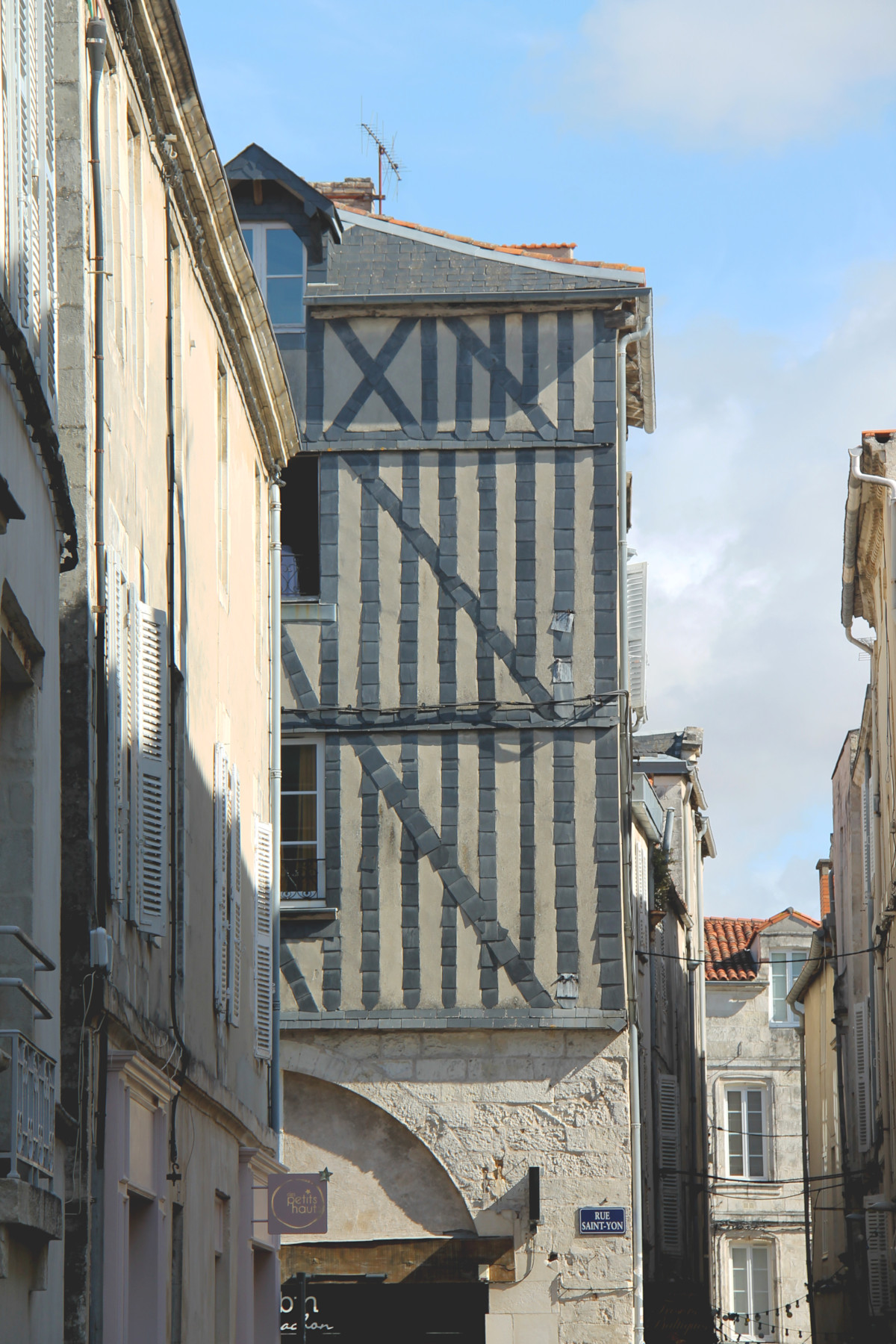 Maison médiévale dans le centre de La Rochelle